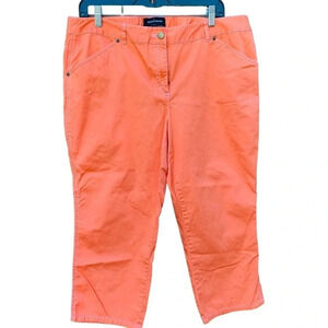 Moda International The Christine Fit women's size 16 peach capris